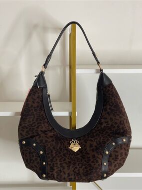 Juicy Couture Leopard Hobo Handbag